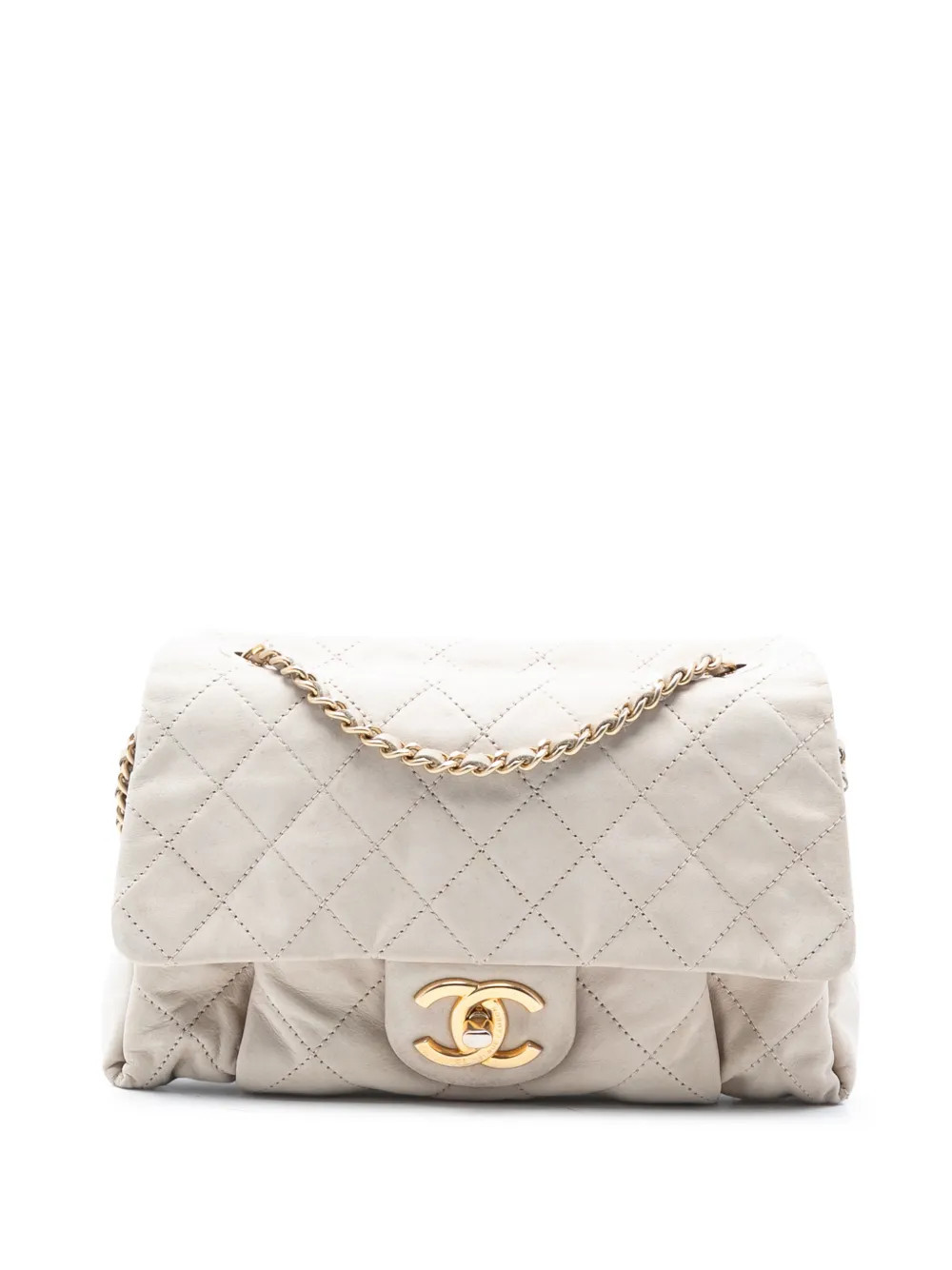 CHANEL Pre-Owned 2011 Small Iridescent Quilted Calfskin Chic Quilt Flap shoulder bag - White | Farfetch Global