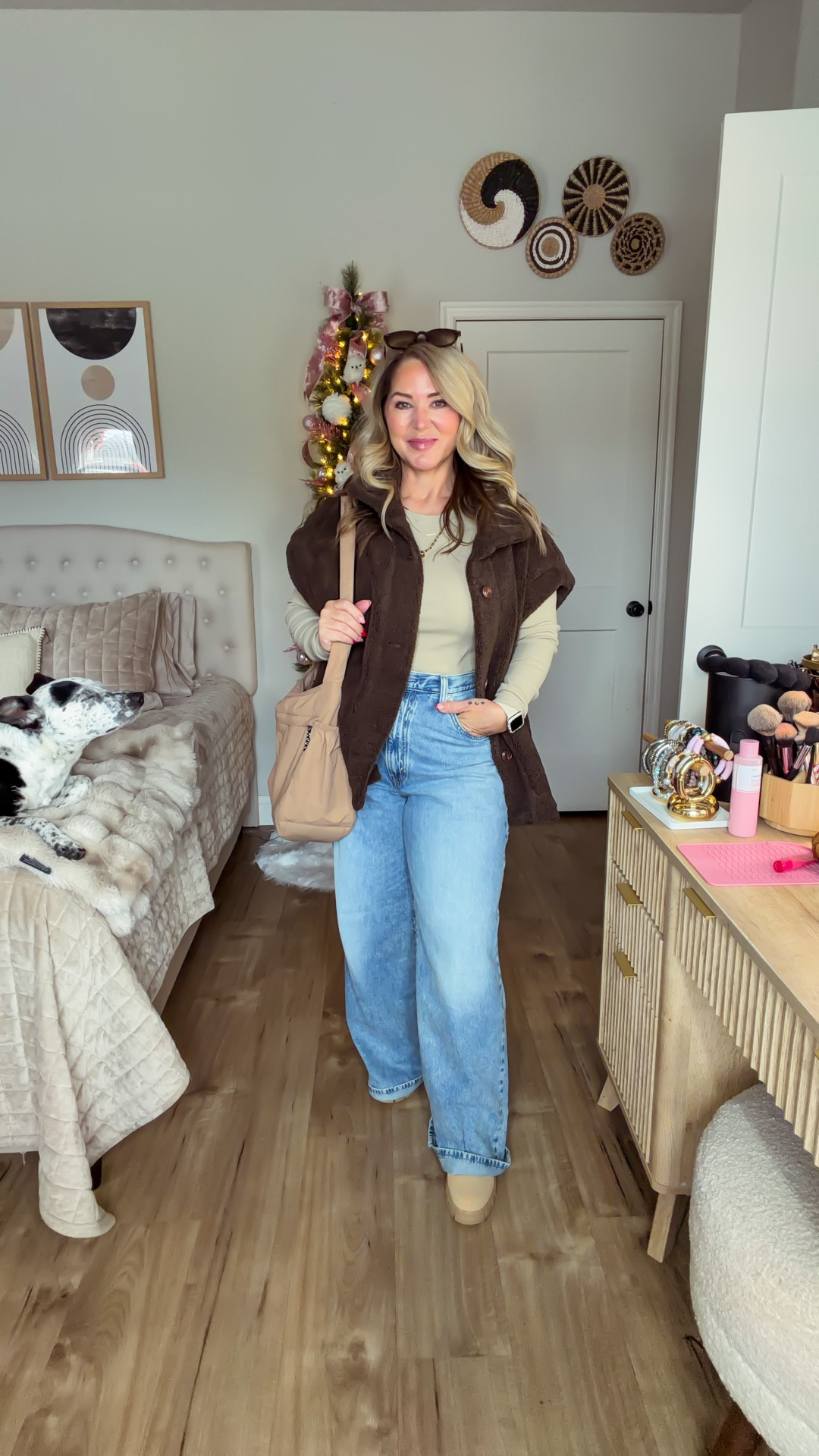 Tops size large (prefer a medium in the vest) jeans size 32 (14)
 Boots tts 

#LTKPetite #LTKOver40 #LTKMidsize