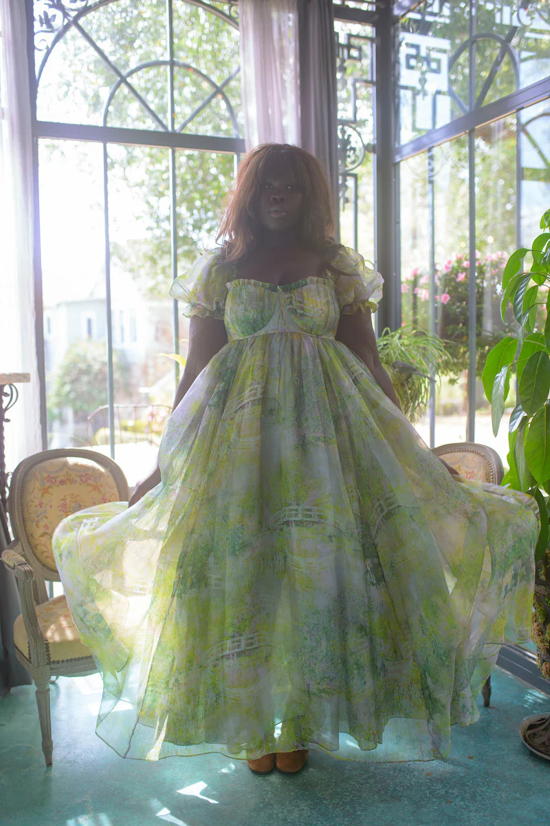 The Bridge Silk Gauze Seashell Gown | Selkie Collection