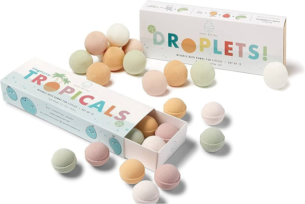 Dabble & Dollop Bath Bombs, 100% Natural Bath Bombs for Kids, Variety Duo - USA Made, Moisturizin... | Amazon (US)
