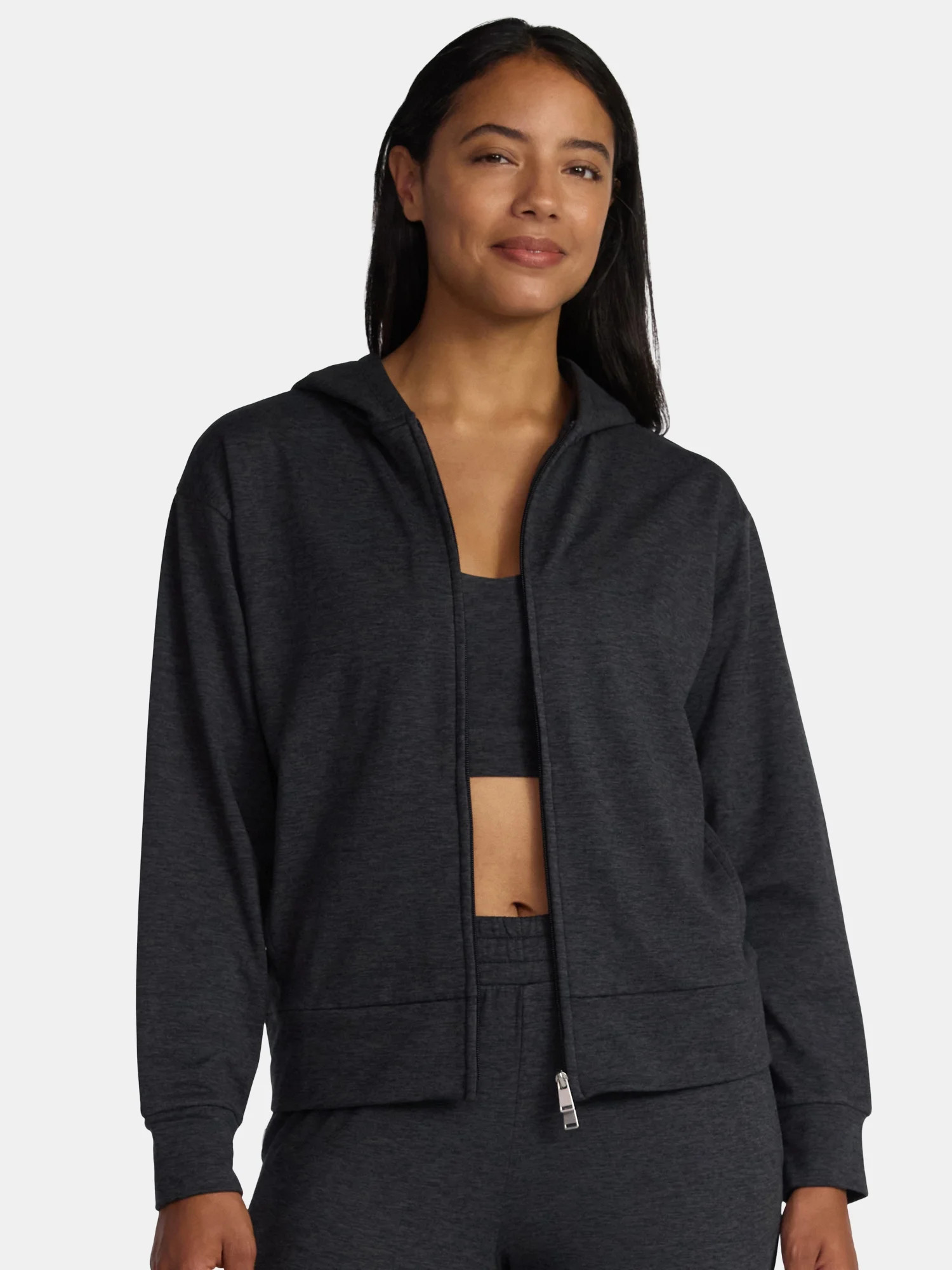 Athletic Works Women's and Women's Plus ButterCore Zip Up Hoodie, Sizes XS-4X - Walmart.com | Walmart (US)