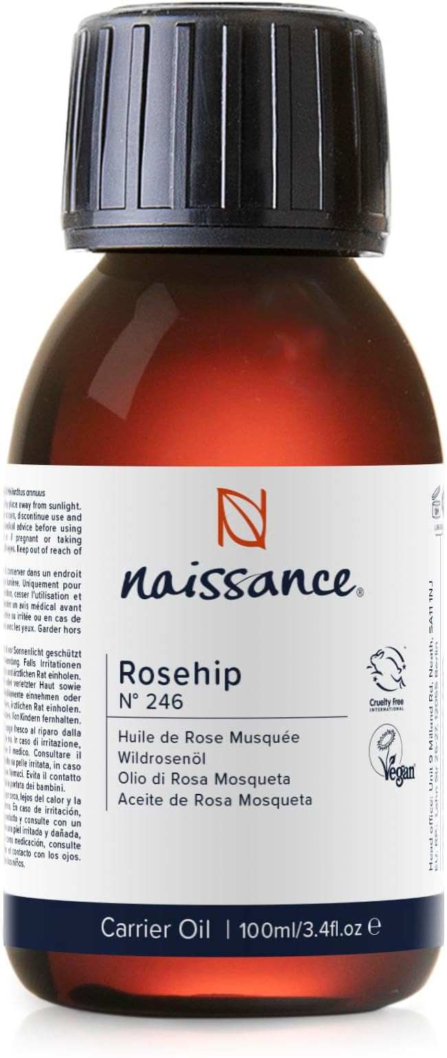 Naissance Rosehip Seed Oil (No. 246) - 100ml - 100% Natural, Hydrating, Nourishing Moisturising -... | Amazon (UK)