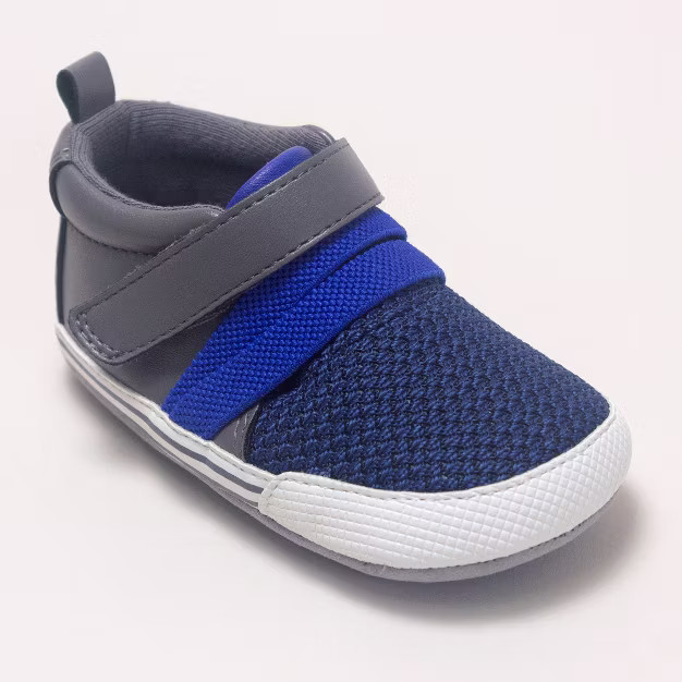 Baby Boys' Ro+Me by Robeez Jake Athletic Sneakers - Gray | Target