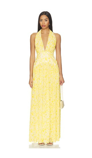 Lovers and Friends Hannah Gown in Yellow. - size L | Revolve Clothing (Global)