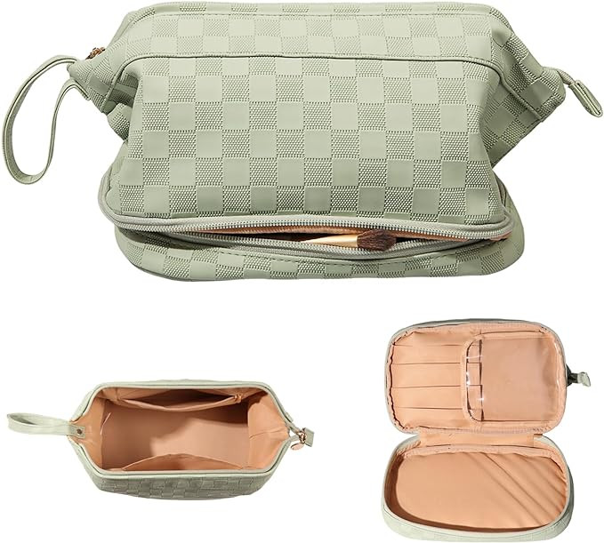 Abiudeng Large Makeup Bag,Waterproof Cosmetic Bag,Make up Travel Bag Essentials,Cute Travel Toile... | Amazon (US)