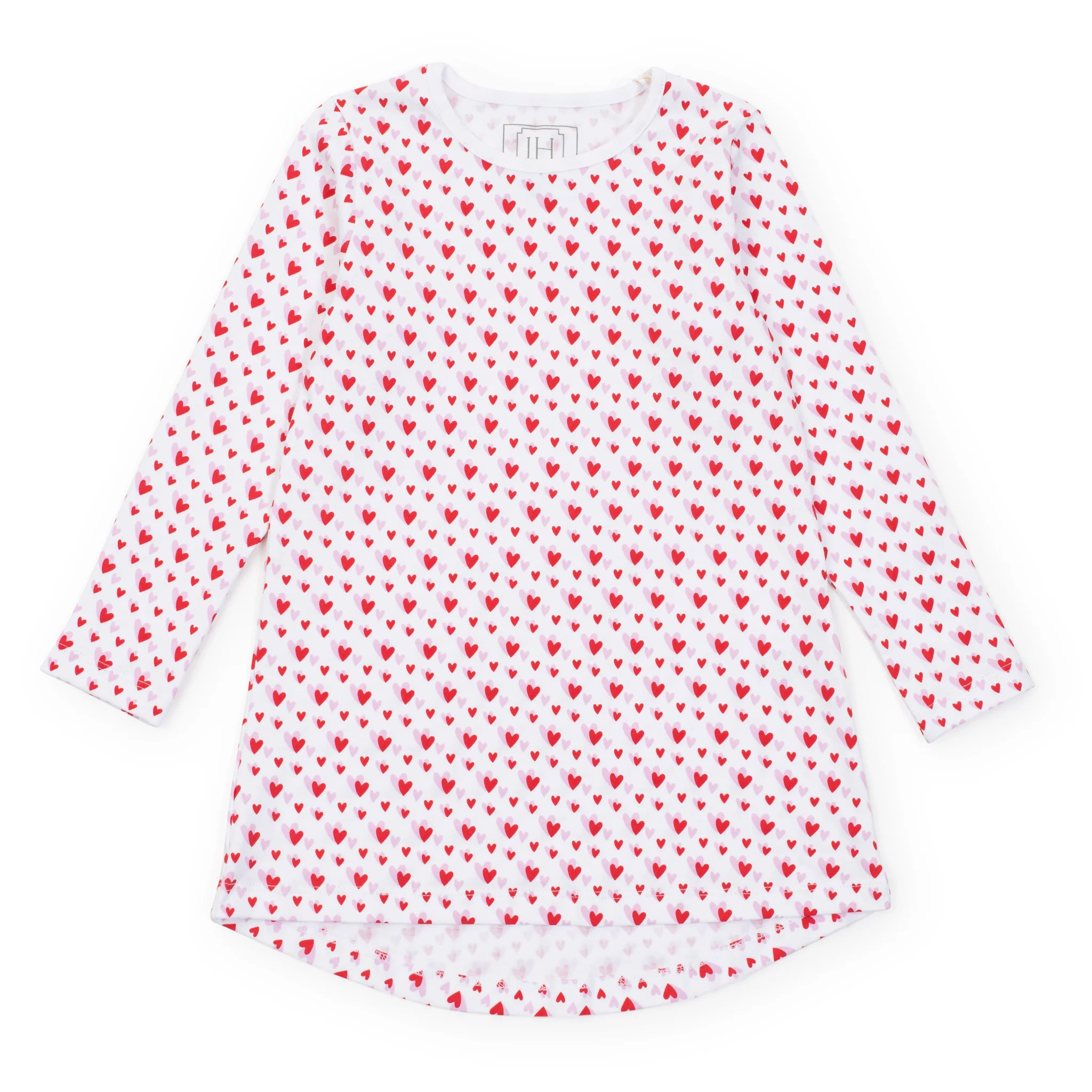 Berkeley Girls' Shirt Dress - Heart to Heart Pink | Lila and Hayes