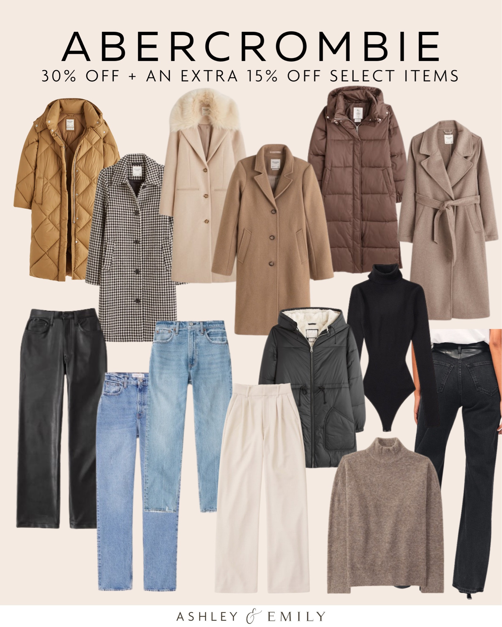 Abercrombie is 30% off plus an extra 15% off select items 

#LTKsalealert #LTKCyberweek #LTKGiftGuide