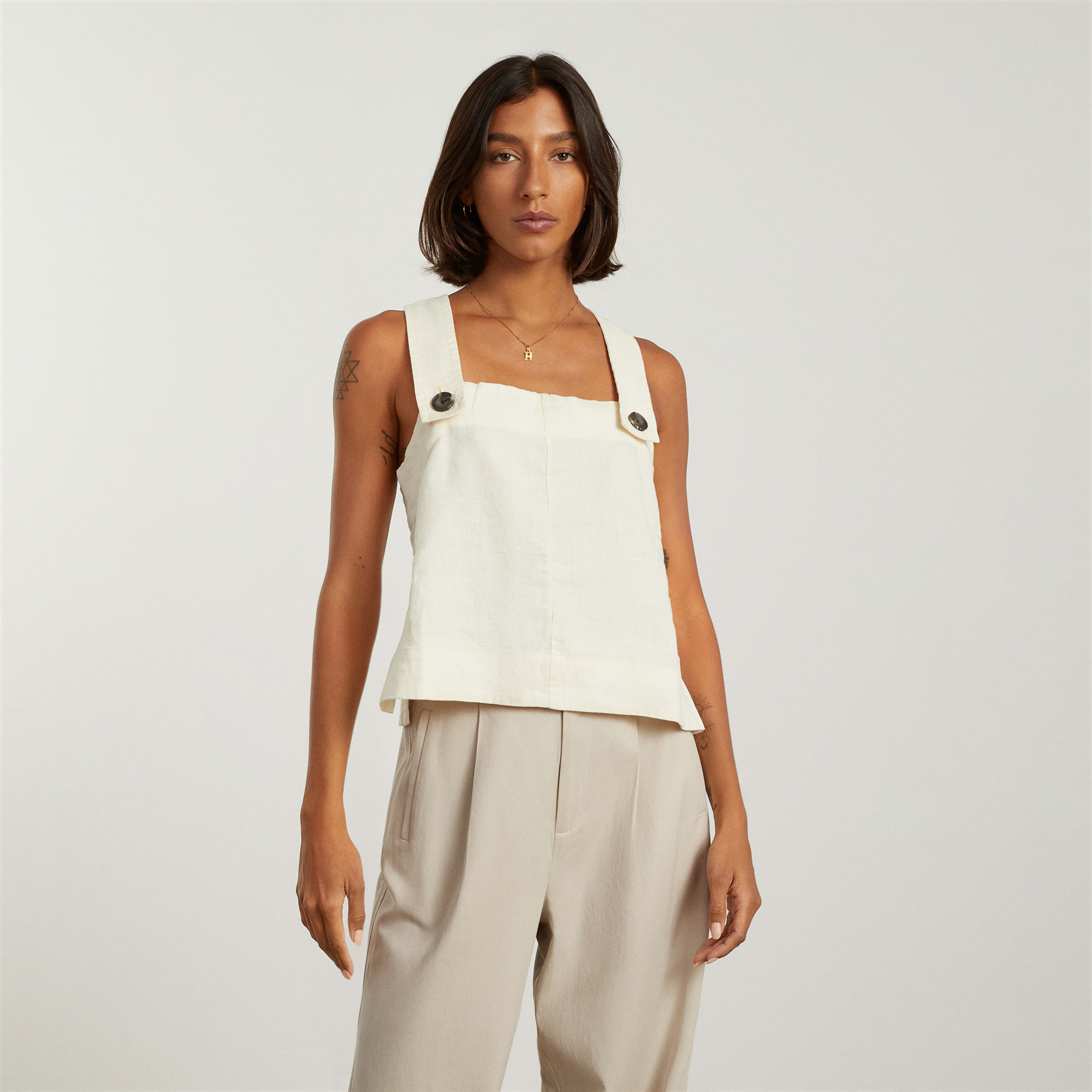The Apron Linen Tank | Everlane