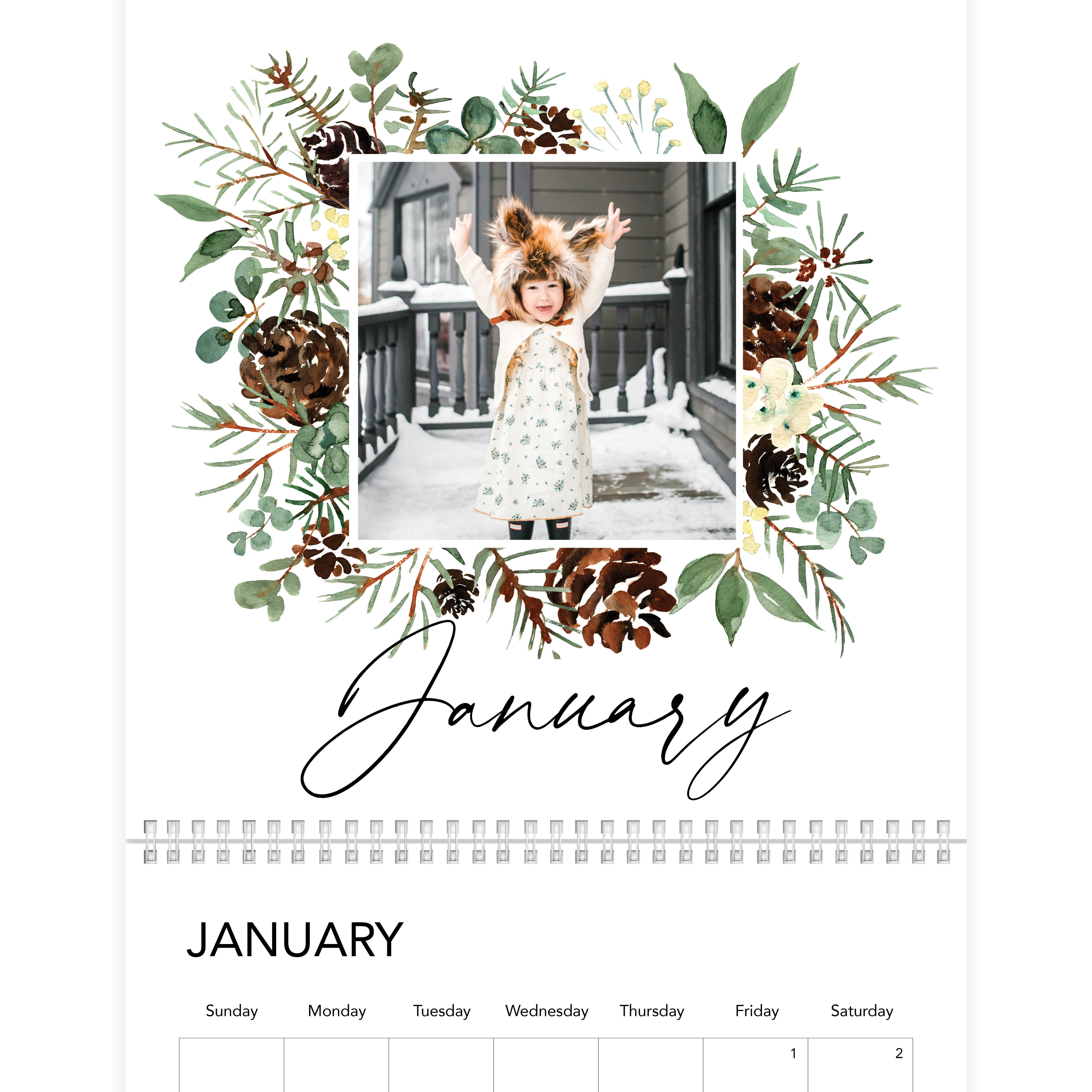 Seasonal Watercolor Florals by Kim Thoa Wall Calendar | Shutterfly