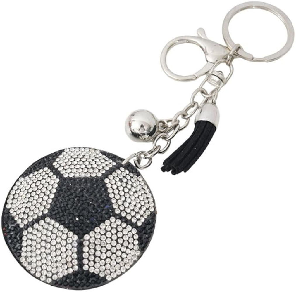 WJR Sparkling Sport Ball Keychain Rhinestone Baseball Football Key Ring Shining Gift for Sport Lo... | Amazon (US)