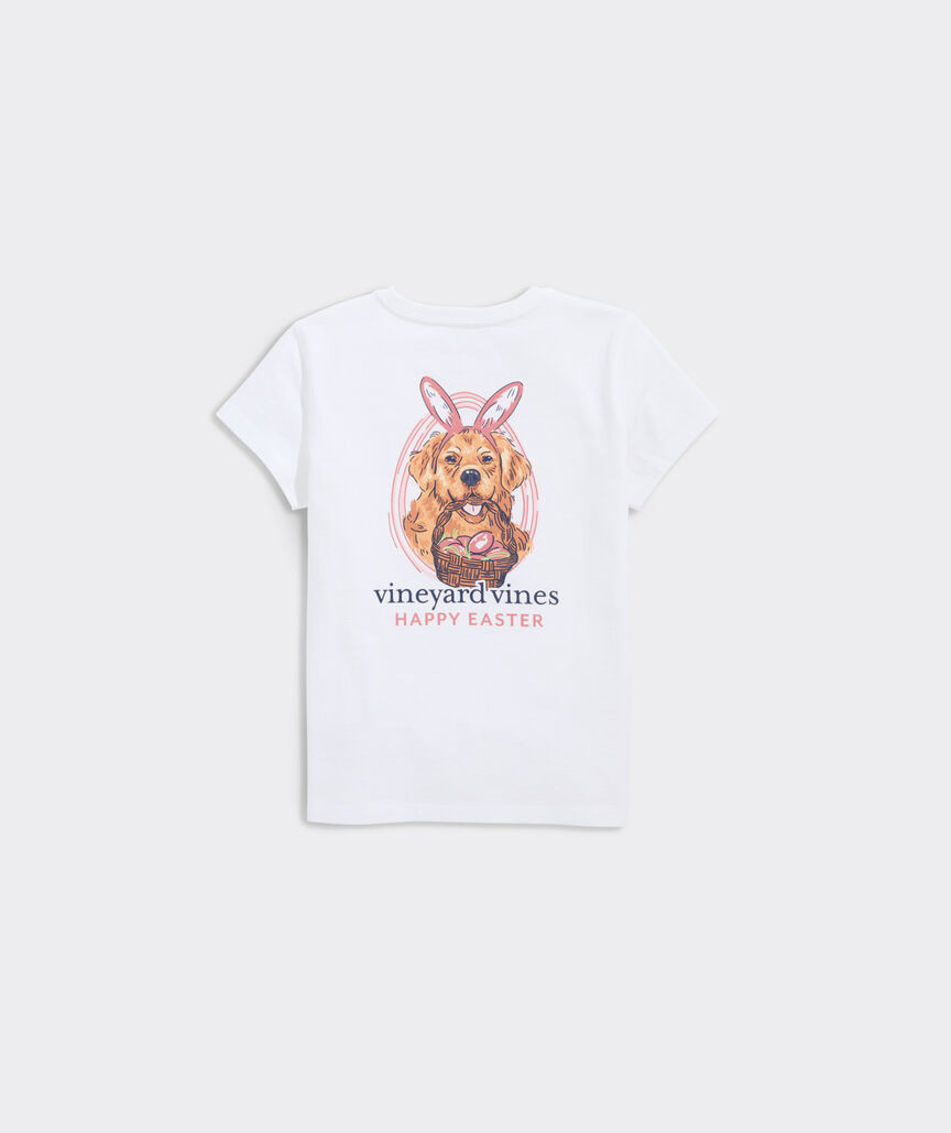 Girls' Easter Dog Short-Sleeve Pocket Tee | vineyard vines