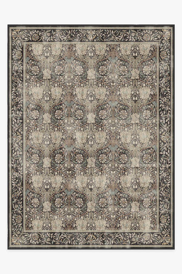 Honeysuckle & Tulip Dark Wood Rug by Morris & Co. | Ruggable