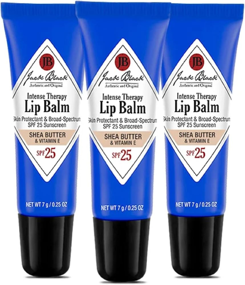 Jack Black Intense Therapy Lip Balm, 0.25-Oz. – SPF 25 Sun Protection, Lip Moisturizer, Hydrati... | Amazon (US)