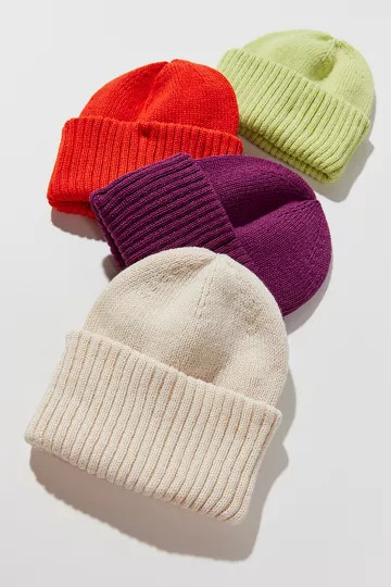 Chloe Ribbed Cuff Beanie | Urban Outfitters (US and RoW)