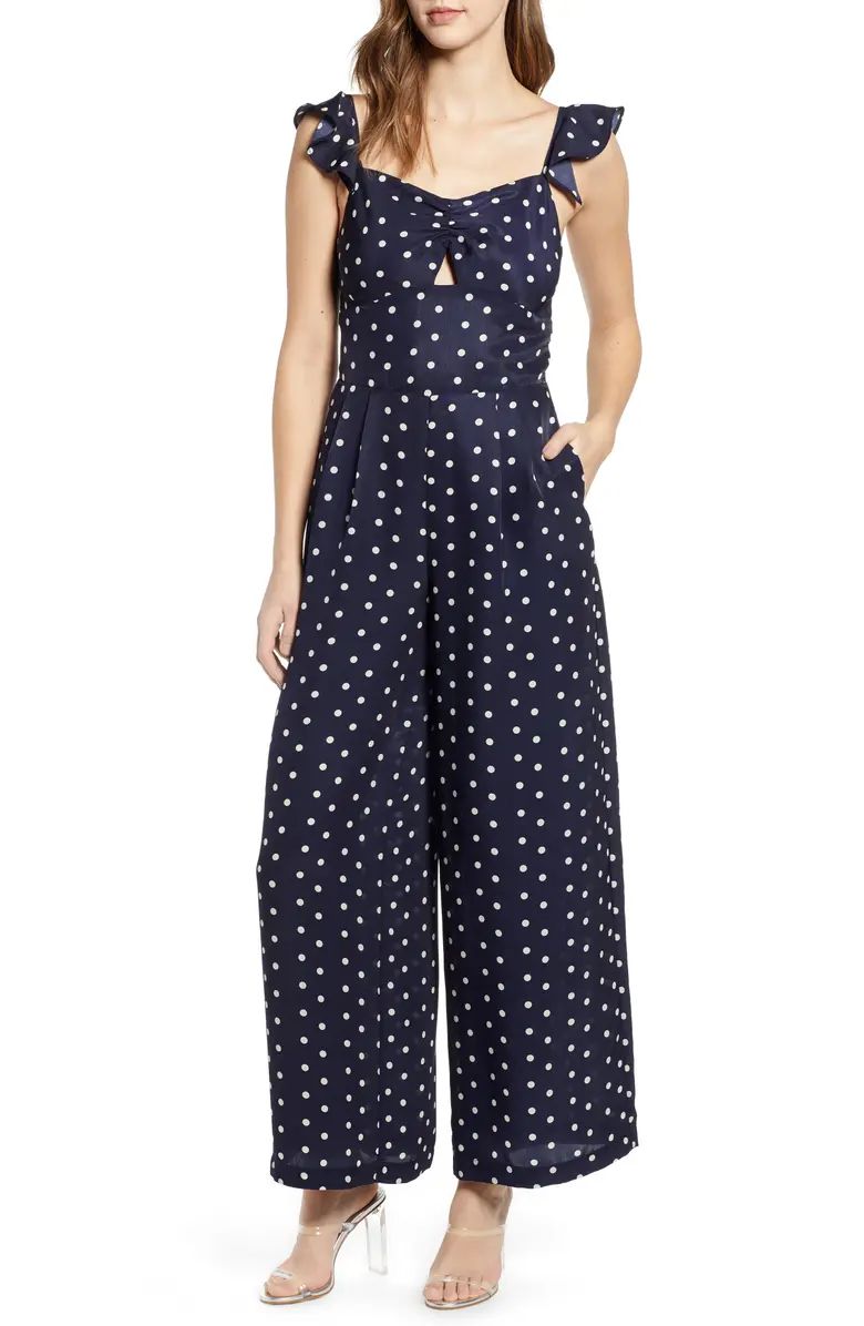 Leith Ruffle Strap Jumpsuit | Nordstrom | Nordstrom