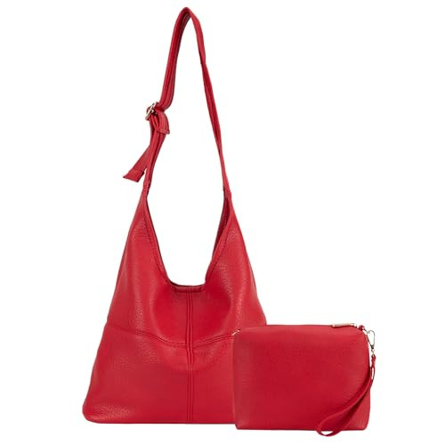 Montana West Hobo Bags Purse for Women Ultra Soft Foldable Shoulder Slouchy Handbags with Cosmeti... | Amazon (US)