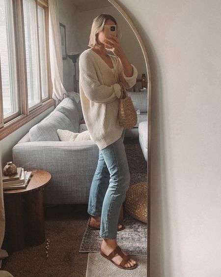 Easy outfit with an oversized cardigan 

#LTKSeasonal