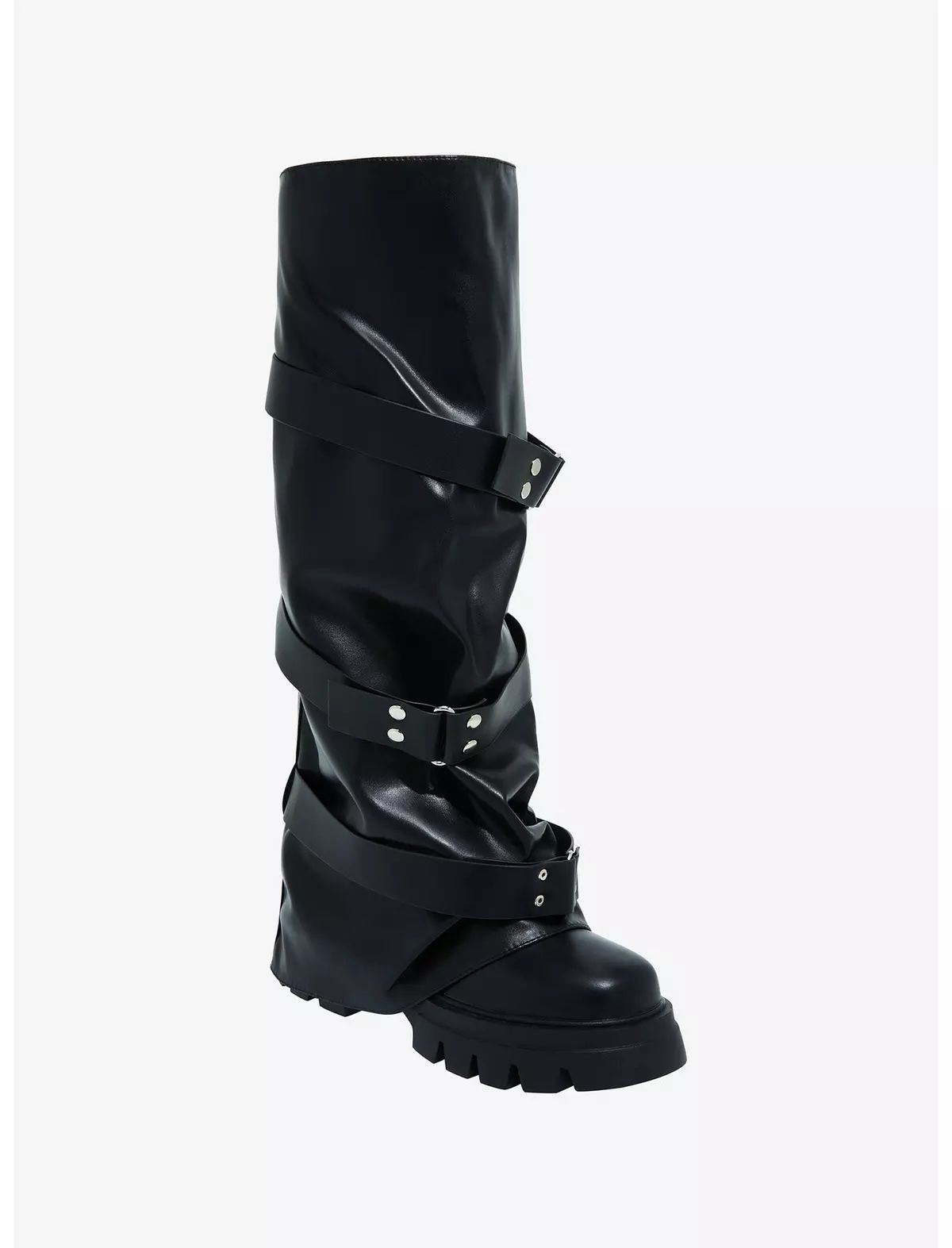 Azalea Wang Black Hooded Knee-High Boots | Hot Topic