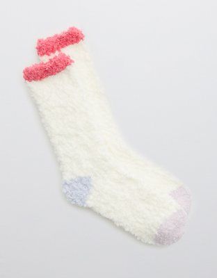 Aerie Fuzzy Crew Socks | American Eagle Outfitters (US & CA)