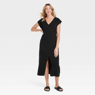 Women's Short Sleeve V-Neck Knit Dress - Universal Thread™ | Target