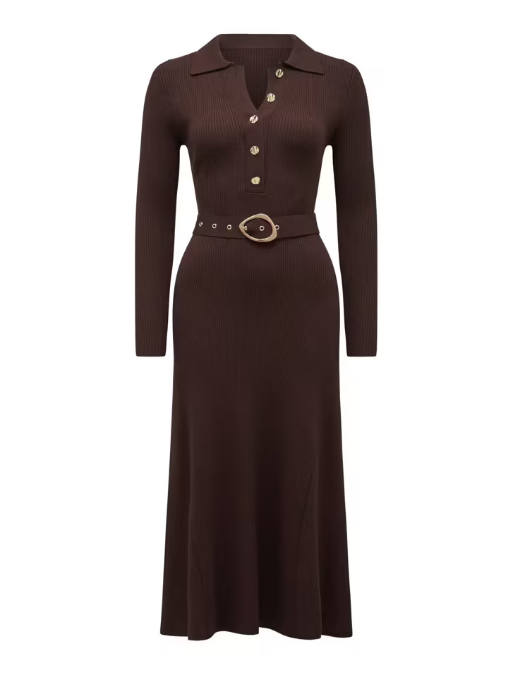 Kelani Petite Belted Midi Dress | Ever New (CA)