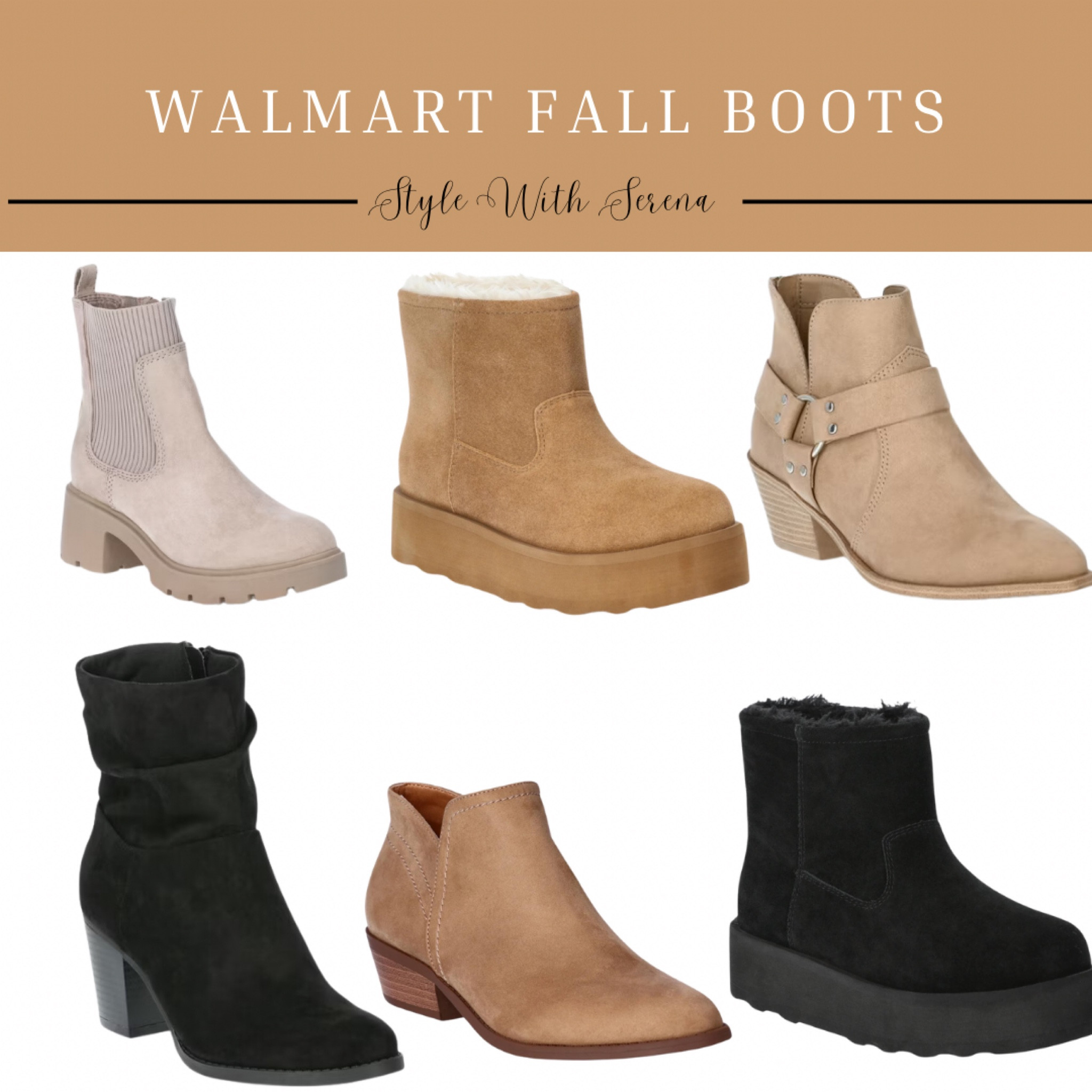 Walmart fall boots, Walmart shoes, Walmart finds, Walmart fashion, booties, fall shoes 

#LTKSeasonal #LTKFindsUnder50 #LTKShoeCrush