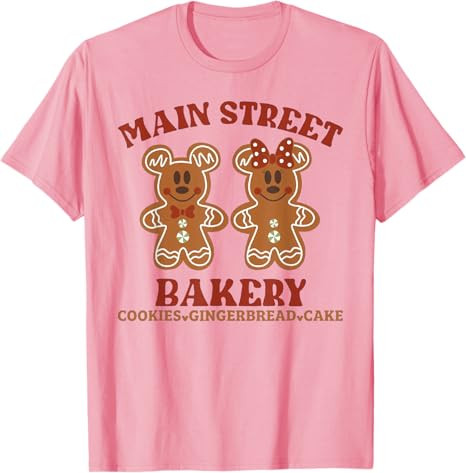 Main Street Bakery Cookies Gingerbread Cake Christmas T-Shirt | Amazon (US)
