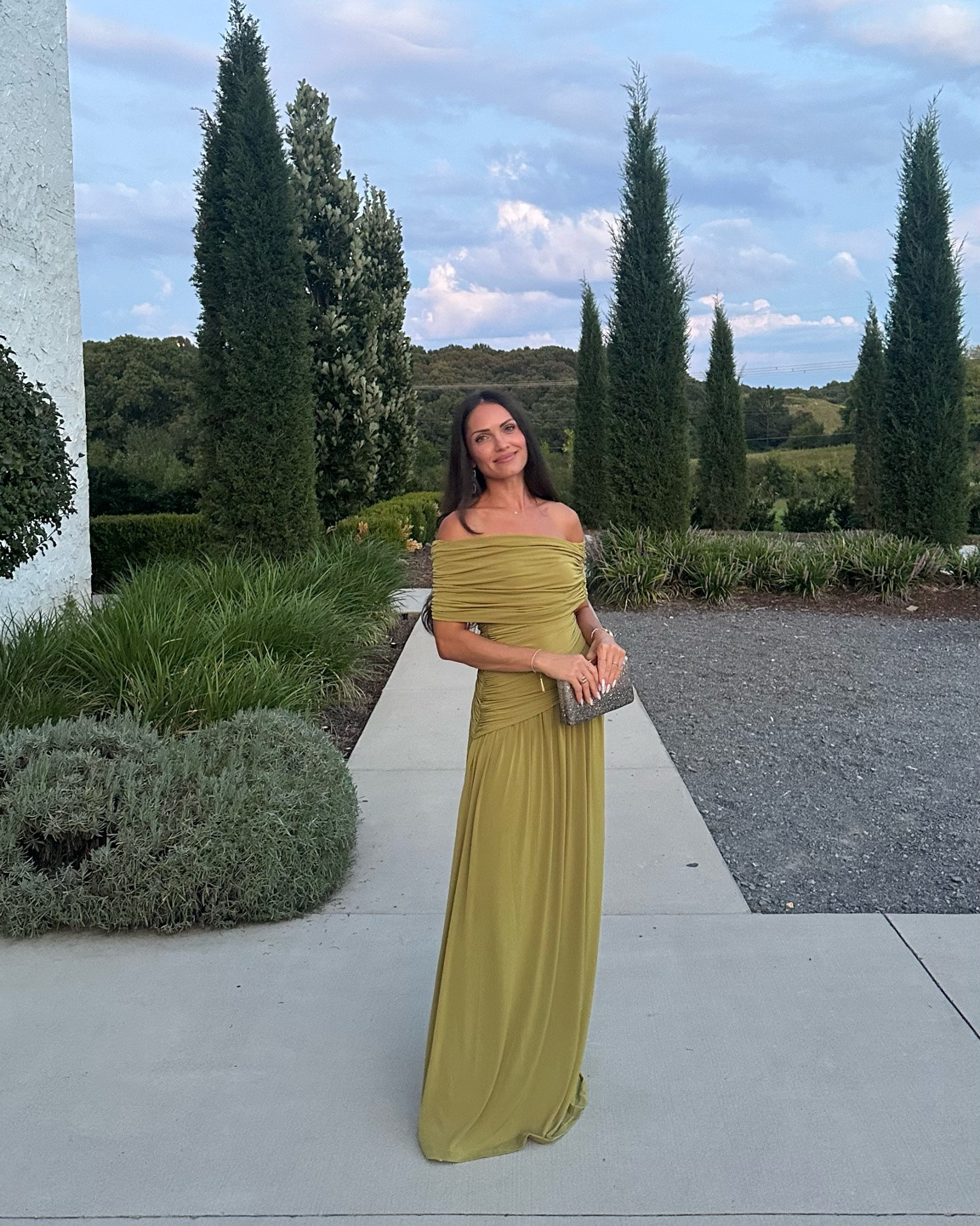 Garden wedding guest dress in this green moss stunning number! Wearing XS. Has a small stretch to it.

#LTKWedding #LTKSaleAlert #LTKTravel