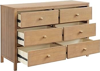Oxford Baby Everlee 6-Drawer Double Dresser, Honey Wood | Amazon (US)