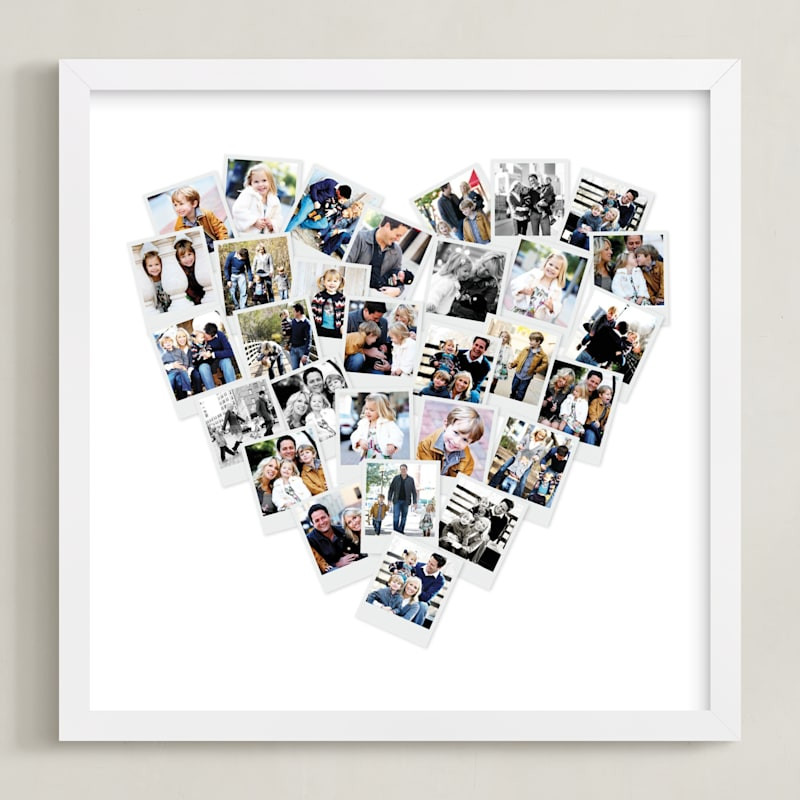 "Heart Snapshot Mix® Photo Art" - Custom Photo Art by Minted. | Minted