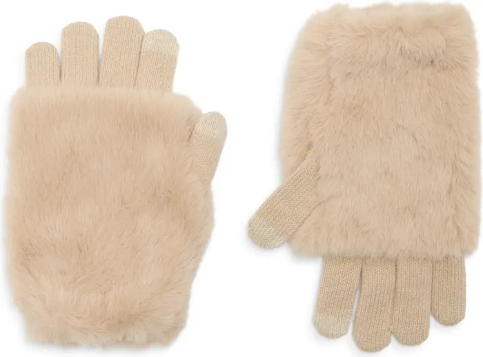 Steve Madden Cozy Faux Fur Sleeve Gloves | Nordstromrack | Nordstrom Rack