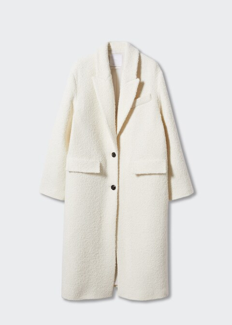 Buttoned wool coat -  Women | Mango USA | MANGO (US)