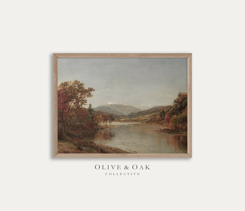 Fall Wall Art / Autumn Landscape Painting / Nature Print Digital PRINTABLE / #222 | Etsy (US)