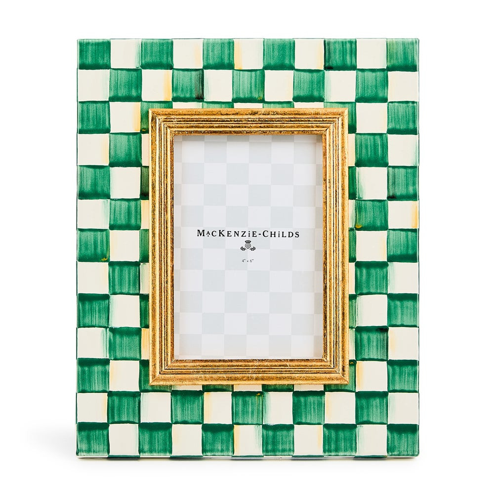 Emerald Check 4" x 6" Frame | MacKenzie-Childs
