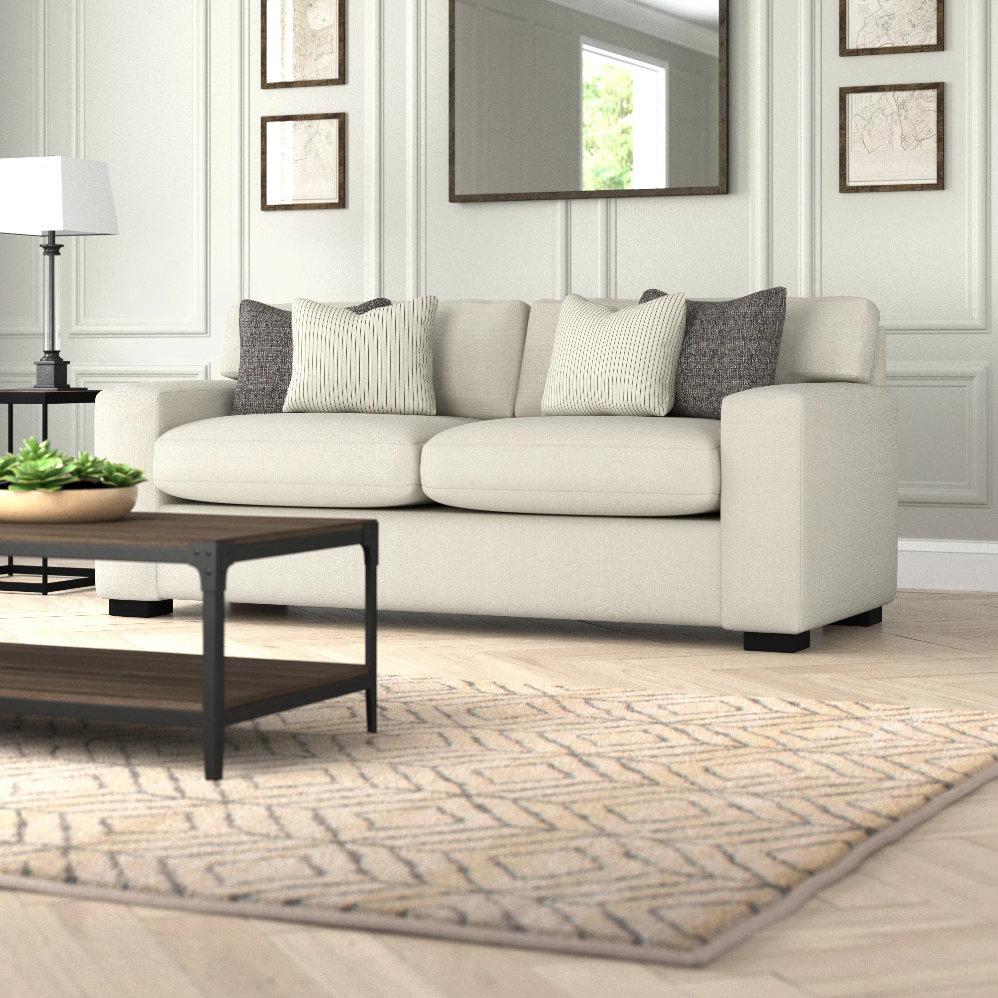 Newquay Square Arm Sleeper Sofa with Reversible Cushions | Wayfair North America