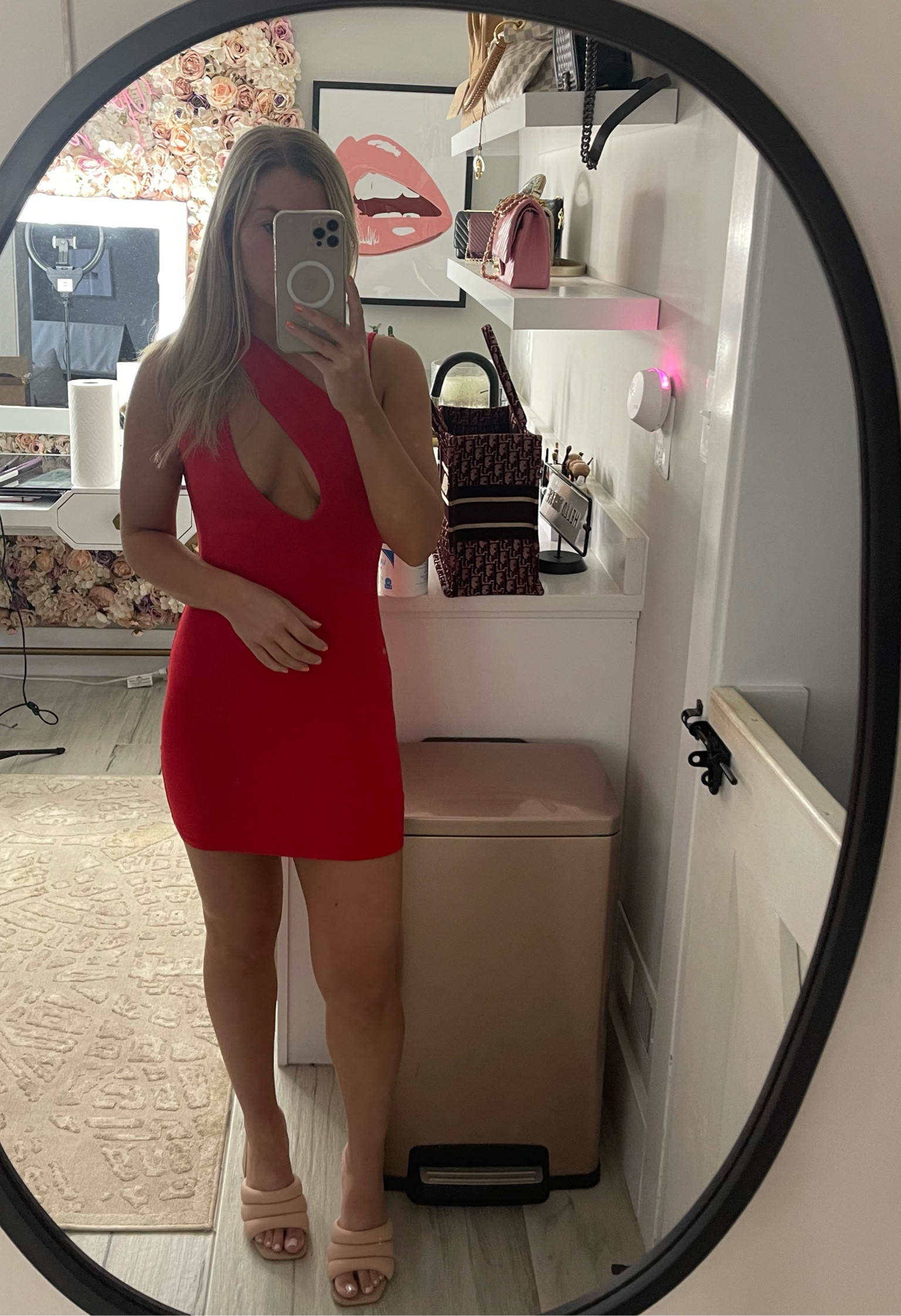 knee length dresses for ladies Safia Long Sleeve Mini Dress