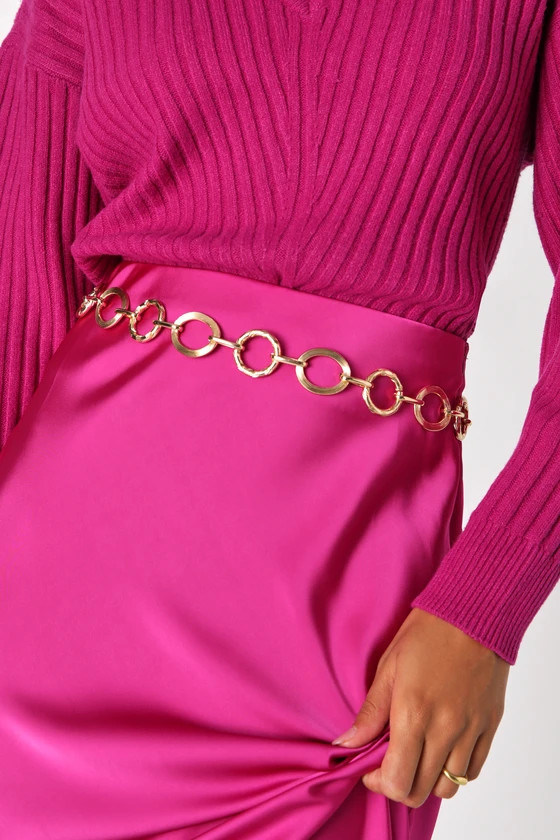 Shining Details Gold Chain Link Belt | Lulus (US)