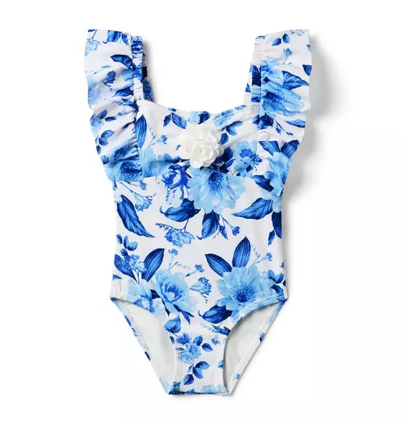 Recycled Floral Rosette Swimsuit | Janie and Jack