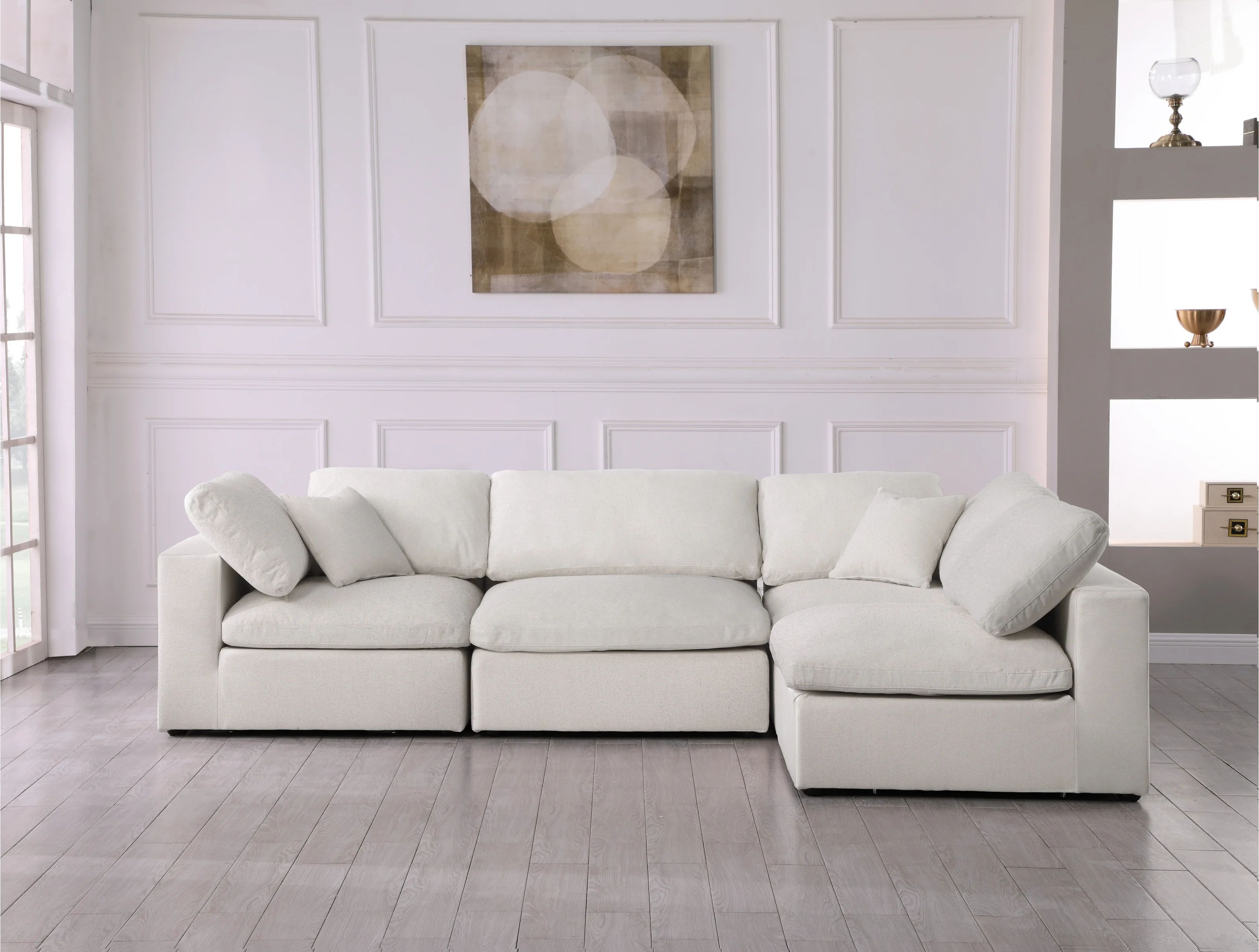 Burrows 4 - Piece Upholstered Sectional | Wayfair North America