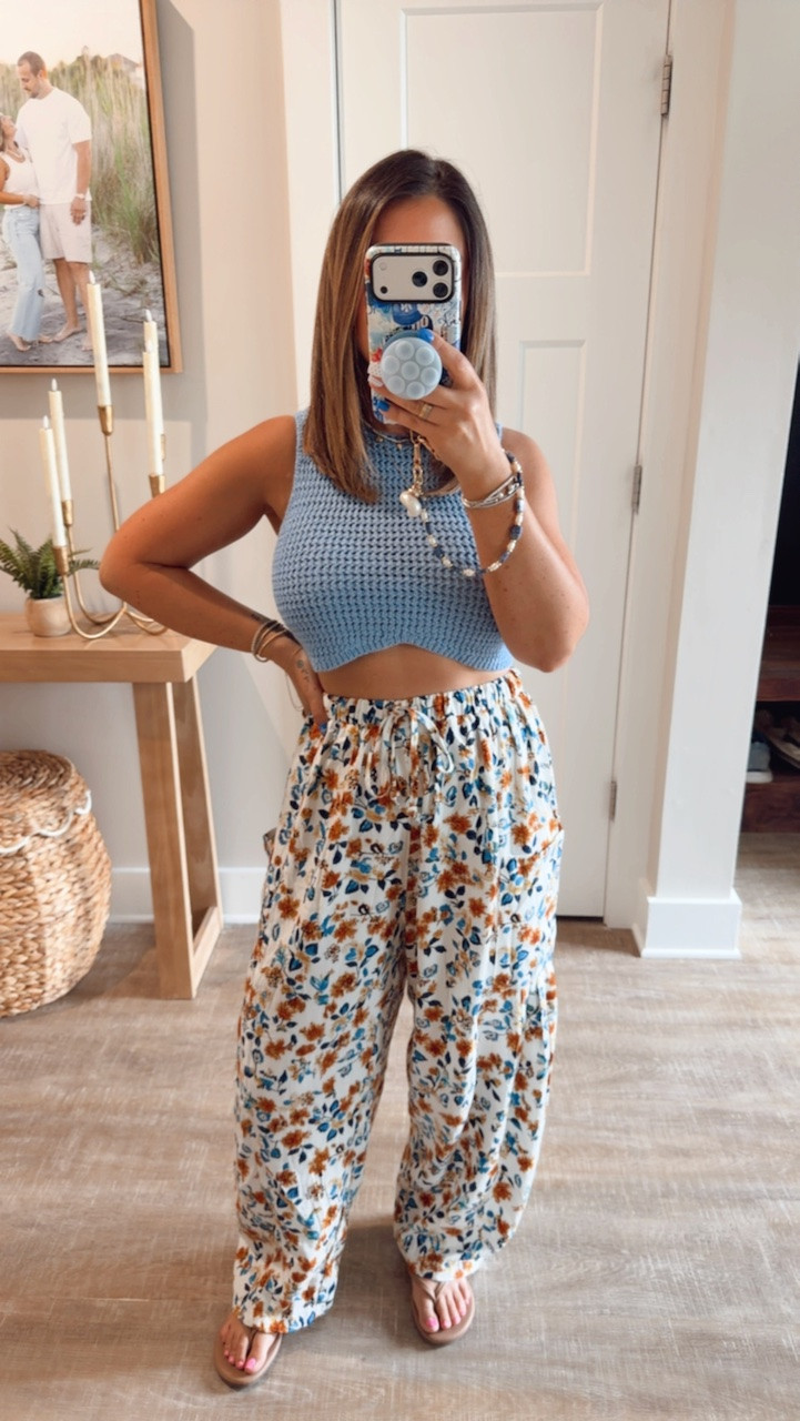 How stunning is this outfit?? I am in love with the color combo and how perfect these pants are. They are super flowy, while still being flattering. I can’t even tell you how many colors I have in this sleeveless sweater, it’s absolutely gorgeous and it’s full bust friendly. 
Spring outfit inspo, colorful spring outfit inspo

#LTKSeasonal #LTKMidsize #LTKPetite
