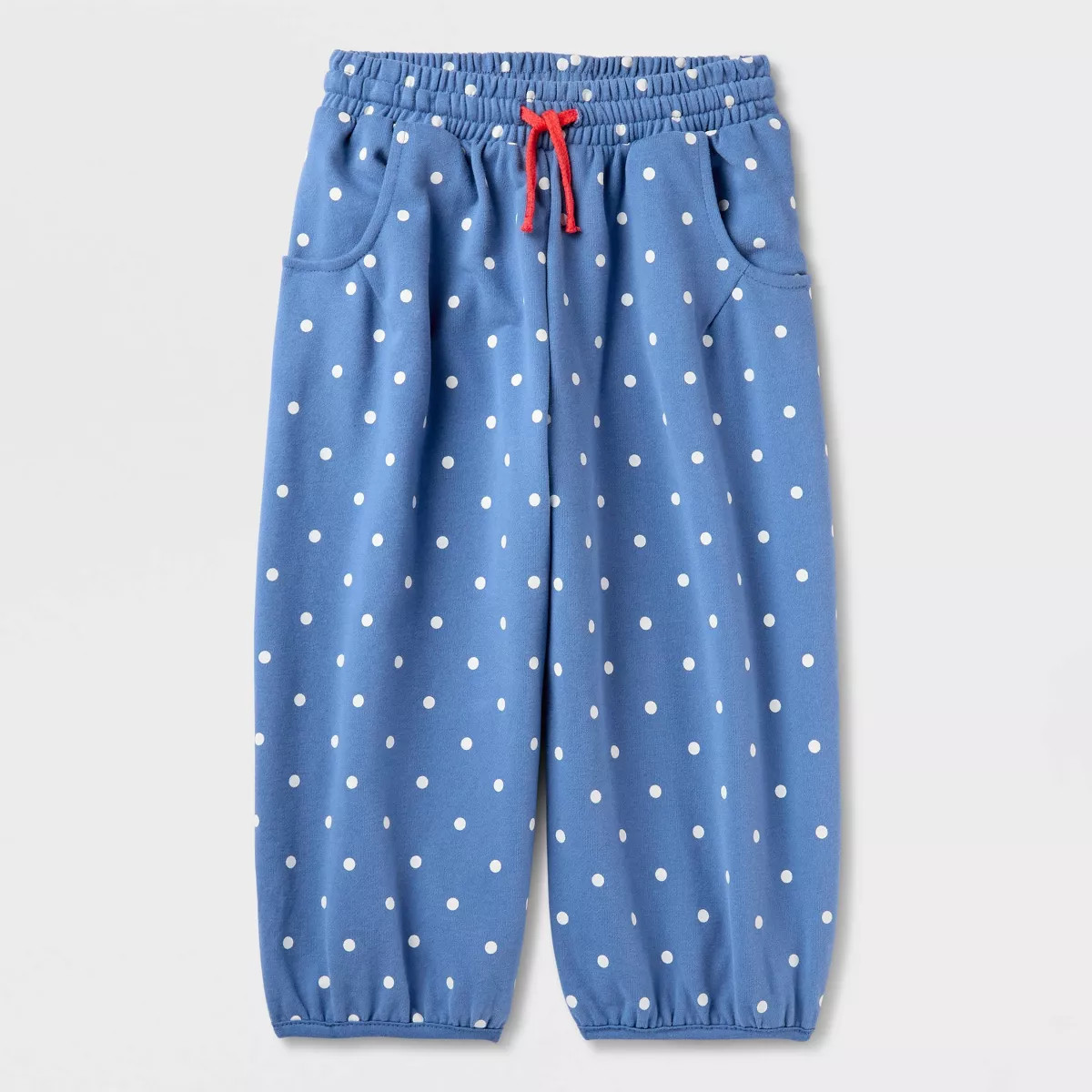 Toddler Girls' Cherries French Terry Top & Pants Set 2pc - Cat & Jack\u2122 Cream/Blue 4T | Target