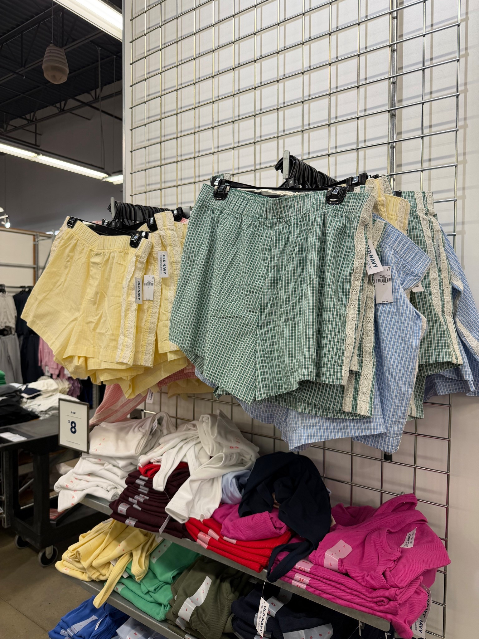 Adorable boxer shorts with lace trim at Old Navy! 
