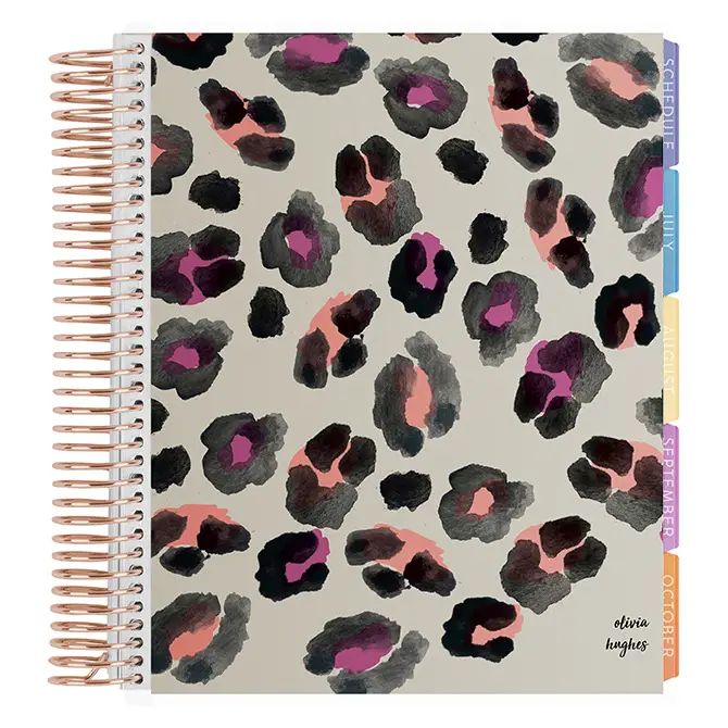 Watercolor Leopard Print Academic Planner | Erin Condren | Erin Condren