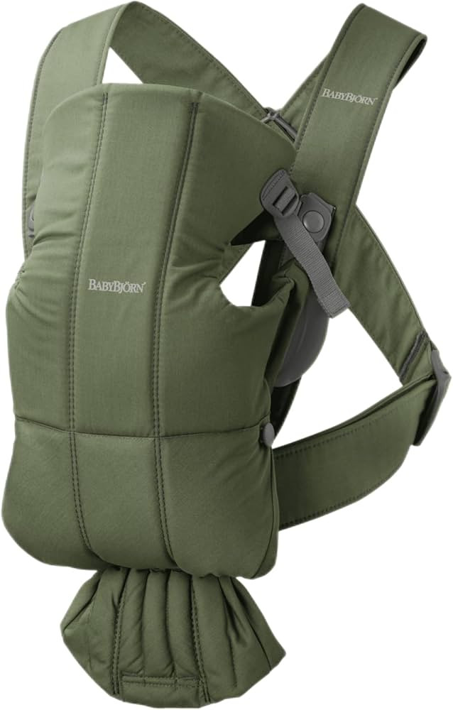 BabyBjörn Baby Carrier Mini, Woven, Dark Green | Amazon (US)