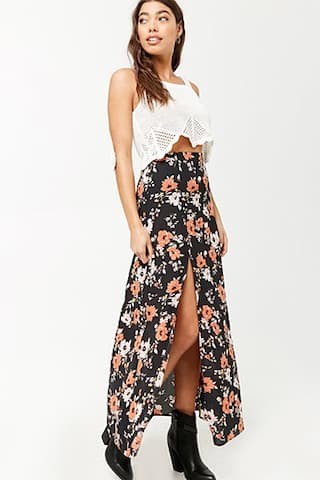 Floral Maxi Skirt | Forever 21 (US)