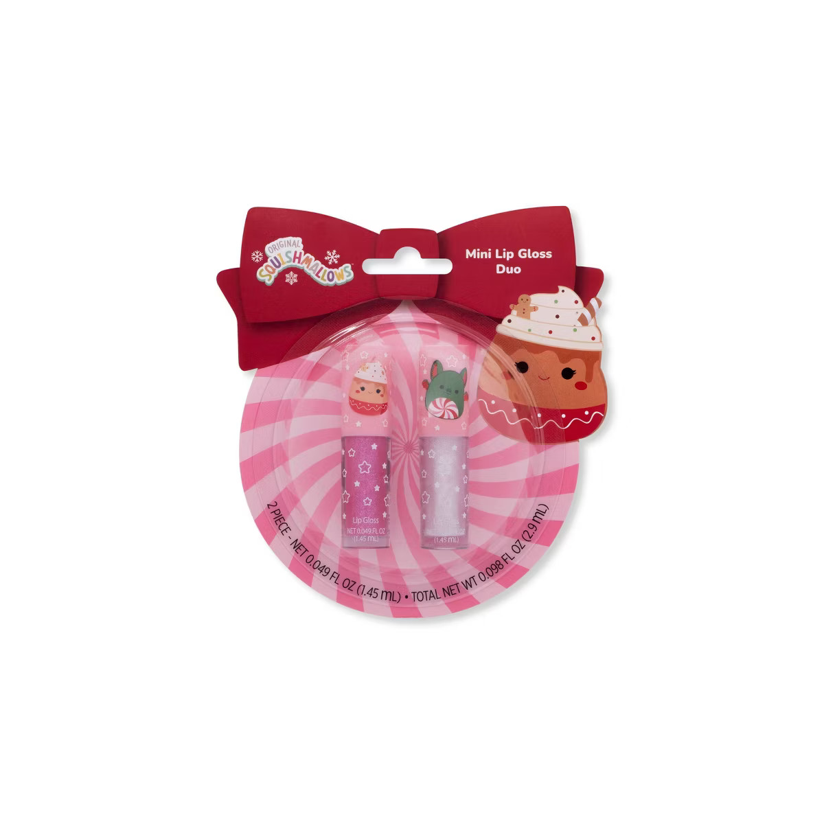 Squishmallow Holiday Ornament - Mini Lip Gloss Gift Set - 2pc | Target