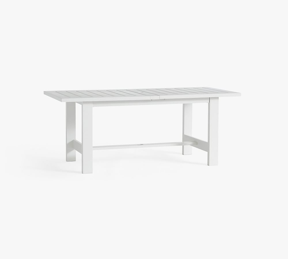 Malibu Metal Extending Rectangular Outdoor Dining Table (76"-103") | Pottery Barn (US)