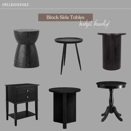 Black side table, accent table, affordable side table, target, Wayfair furniture, affordable furniture 

#LTKhome #LTKfindsunder100