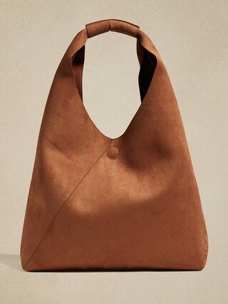 Vegan Suede Slouch ToteExtra 20% Off At CheckoutProduct Selections$125.0050% offNow $62.50BrownCo... | Banana Republic Factory