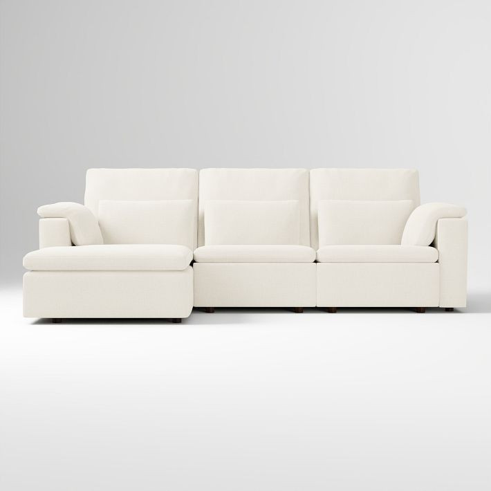 Harmony Modular Motion Reclining 3-Piece Chaise Sectional (117") | West Elm (US)